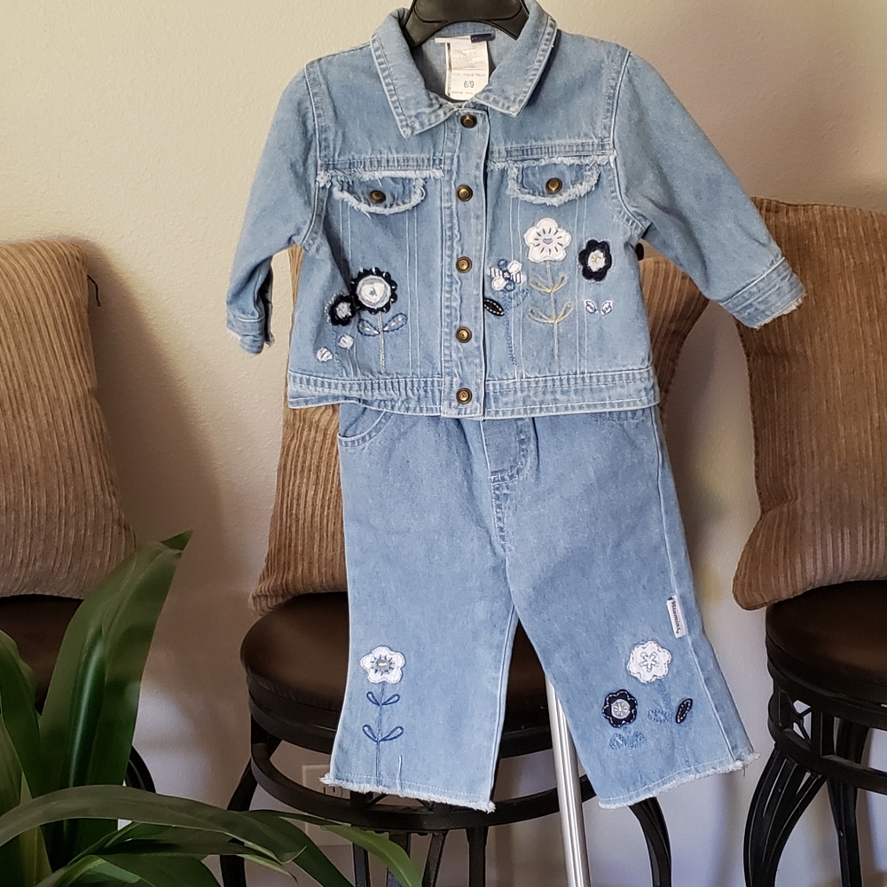 Vitamin Kids Jean Jacket & Pants Set | 6/9 mos